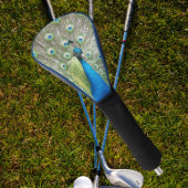 Blue Peacock Feather Plumage Golfheadcover