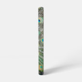 Blue Peacock Feather Plumage Samsung Galaxy Hoesje (Linkerkant)