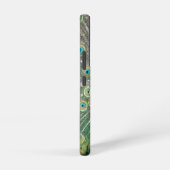 Blue Peacock Feather Plumage Samsung Galaxy Hoesje (Rechterkant)