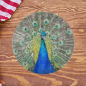 Blue Peacock Feather Plumage Snijplank