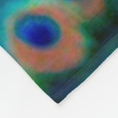 Blue Peacock Fleece Deken (Hoek)