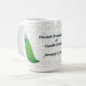 Blue Peacock Indian Wedding Mok (Voorkant links)