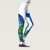 Blue Peacock Leggings (Rechts)