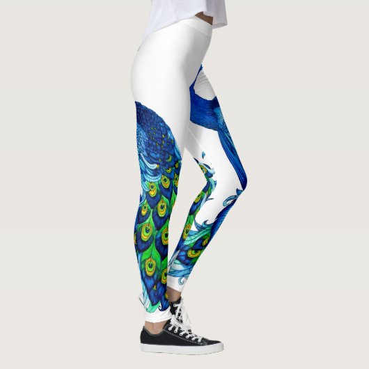 Blue Peacock Leggings (Rechts)