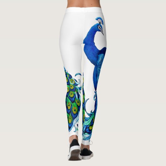 Blue Peacock Leggings (Achterkant)