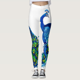 Blue Peacock Leggings