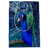 Blue Peacock Medium Cadeauzakje (Voorkant)