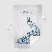 Blue Peacock persoonlijke handdoeken (Insitu)