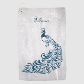Blue Peacock persoonlijke handdoeken (Voorkant)