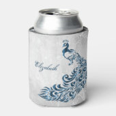 Blue Peacock persoonlijke Koelbox Blikjeskoeler (Blikje Voorkant)