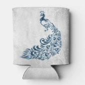 Blue Peacock persoonlijke Koelbox Blikjeskoeler (Achterkant)