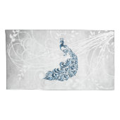 Blue Peacock persoonlijke Kussenslopen (Achterkant-Rechts)