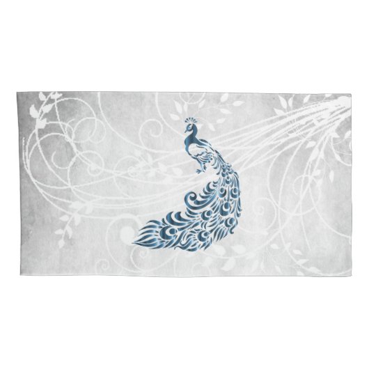 Blue Peacock persoonlijke Kussenslopen (Achterkant-Rechts)