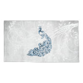 Blue Peacock persoonlijke Kussenslopen (Achterkant-Links)