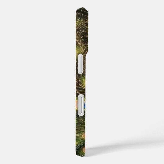 Blue Peacock Phone Case (Achterkant / Rechts)