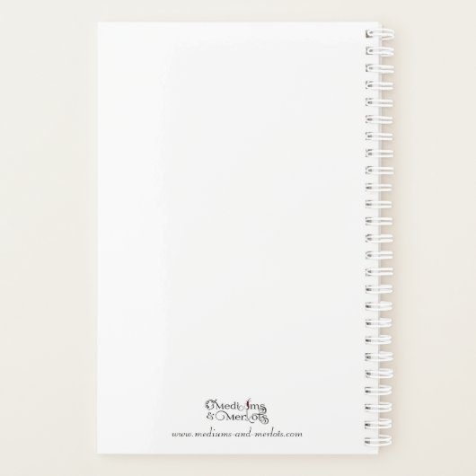 Blue Peacock Planner (Achterkant)
