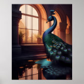 Blue Peacock Poster (Voorkant)