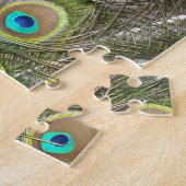 Blue Peacock Puzzle Legpuzzel (Zijkant)