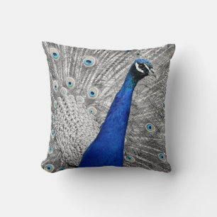 Blue Peacock Sierkussen