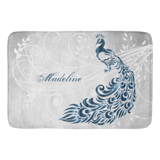 Blue Peacock Specialized Bath Mat (Voorkant)