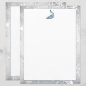 Blue Peacock Stationery (Voorkant / Achterkant)