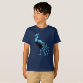 Blue Peacock T-shirt (Voorkant volledig)
