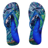Blue Peacock Teenslippers (Voetbed)