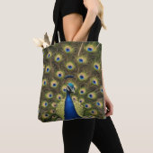 Blue Peacock Tote Bag (Dichtbij)