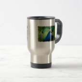 Blue Peacock Travel Mug Reisbeker (Voorkant rechts)
