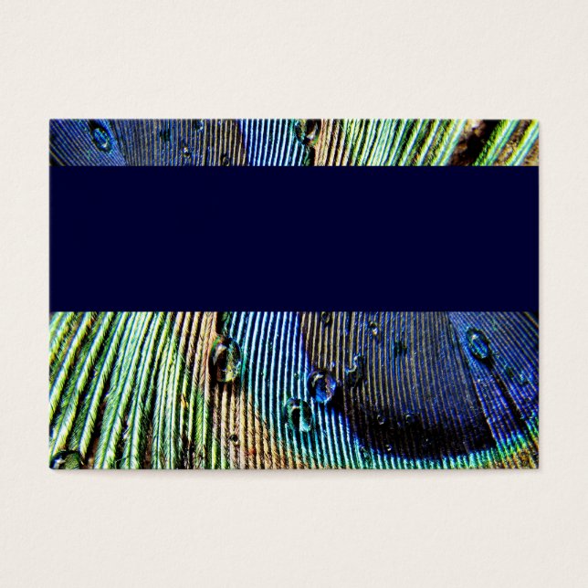 Blue Peacock Visitekaartje (Voorkant)