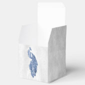 Blue Peacock Wedding Favor Box Bedankdoosjes (Geopend)