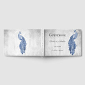 Blue Peacock Wedding Guest Book Gastenboek (Volledig)