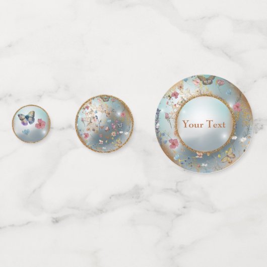 Blue Pearl Butterfly Confetti (Voorkanten)