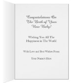 Blue Pearl Gefeliciteerd met je nieuwe baby Kaart (Binnen (Rechts))