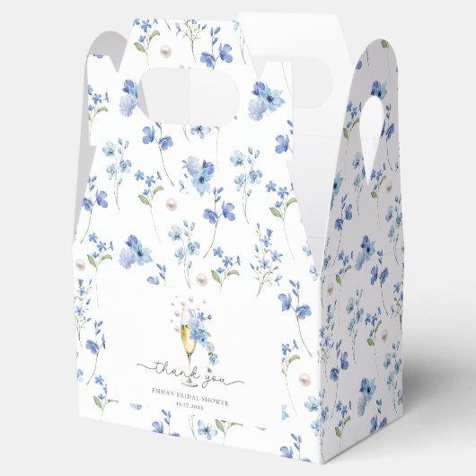 Blue Pearls & Prosecco Vrijgezellenfeest Bedankt Bedankdoosjes (Geopend)