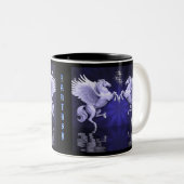 Blue Pegasus Reflections Coffee Mok (Voorkant rechts)