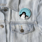 Blue Penguin Awareness Day Ronde Button 5,7 Cm (In situ)