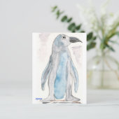 Blue Penguin Briefkaart (Staand voorkant)