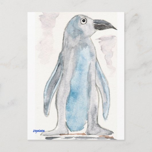 Blue Penguin Briefkaart (Voorkant)