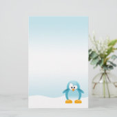 Blue Penguin Briefpapier (Staand voorkant)