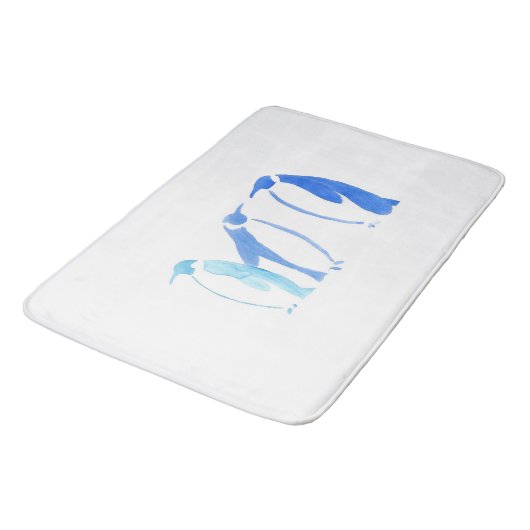 Blue Penguin Large Bath Mat (Gekanteld)