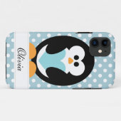Blue Penguin Love Case-Mate iPhone Case (Achterkant (horizontaal))