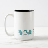 Blue Penguin Tweekleurige Koffiemok (Links)
