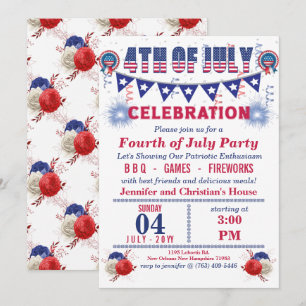 Blue Pennant String Flags 4th of Juli Party