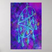 Blue Pentacle Royale van JudyMarisa Poster (Voorkant)