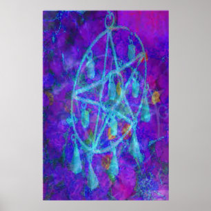 Blue Pentacle Royale van JudyMarisa Poster