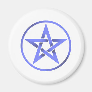 Blue Pentagram Pentacle Magneet