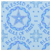 Blue Pentagram Symbol Pagan Wicca New age Stof (Close Up)