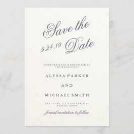 Blue Peonies Bruiloft Save the Date