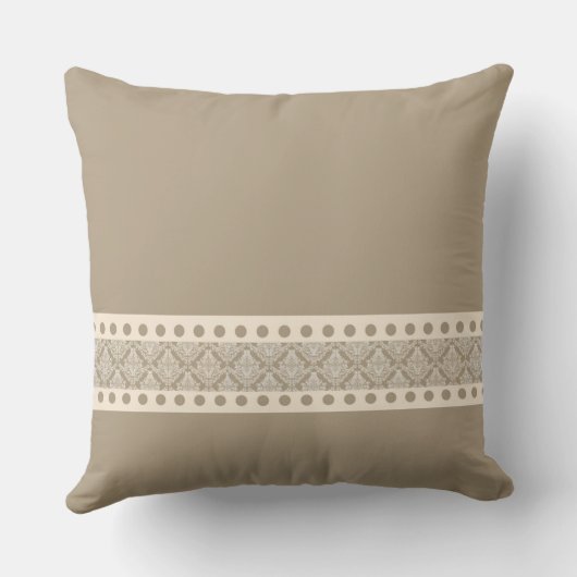 BLUE PEONIES EN DAMASK - Pillow Kussen (Achterkant)